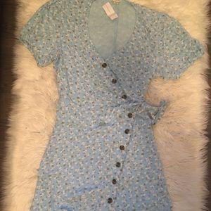 NWT American Eagle floral wrap dress